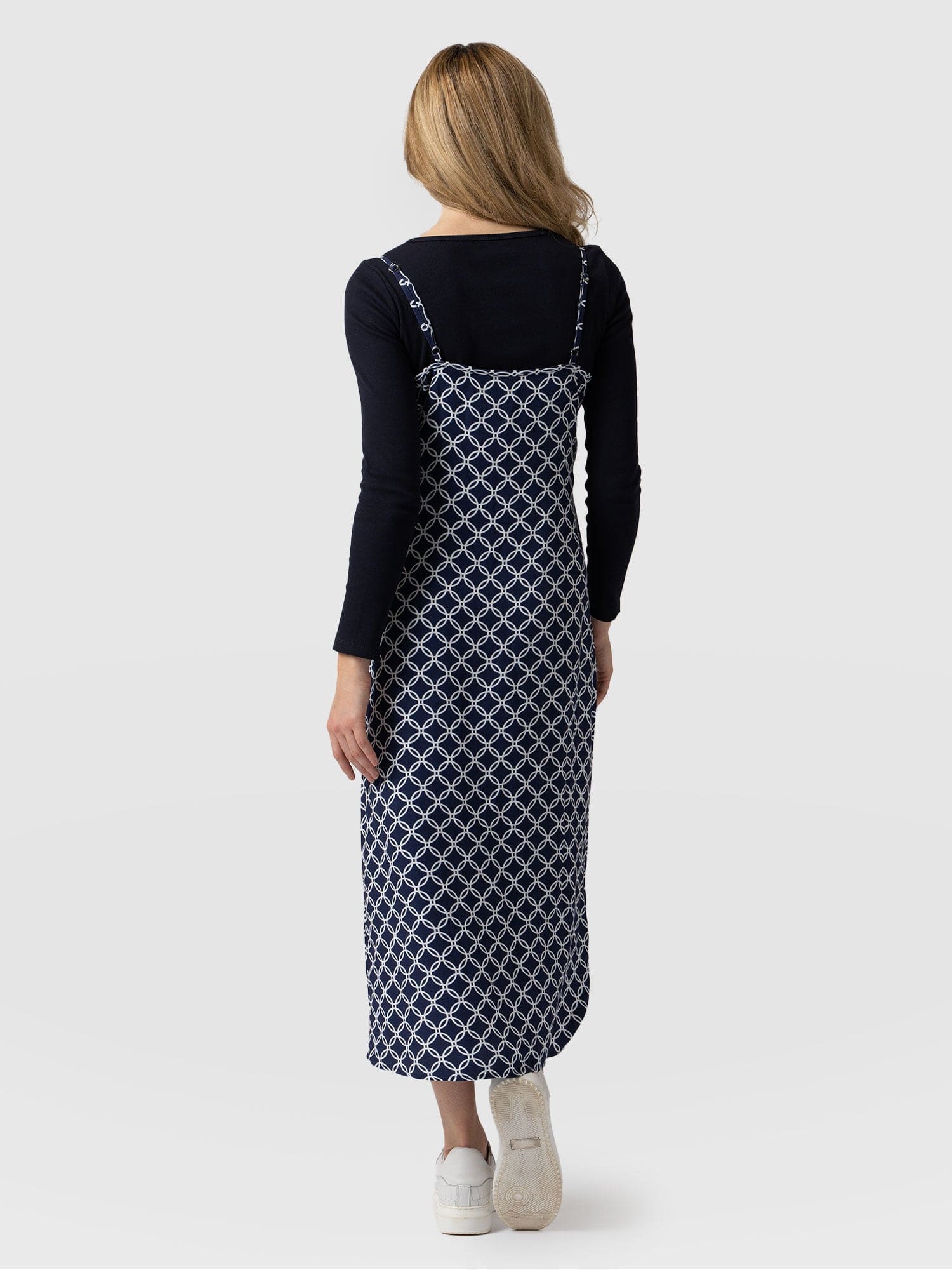 Sasha 2-In-1 Dress Blue Mosaic Geo - Women's Dresses | Saint + Sofia® USA